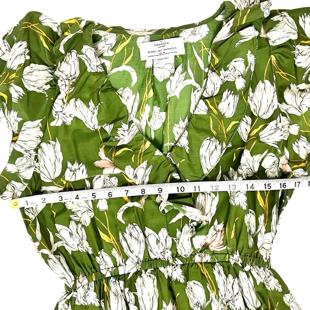 Trovata Olive Floral Ruffle Mini Dress - Picture 4 of 13